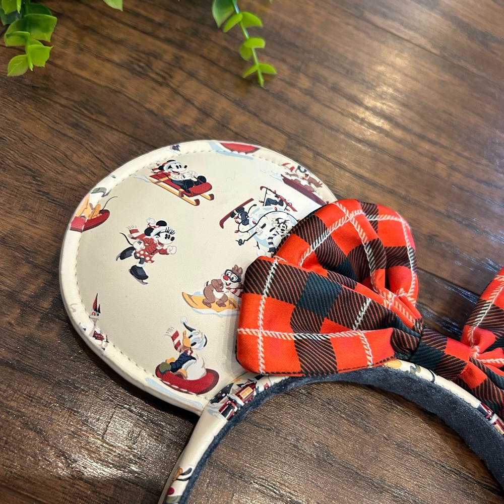 DISNEY PARKS Christmas Holiday Lodge Minnie Mouse Ears - Picture 2 of 4